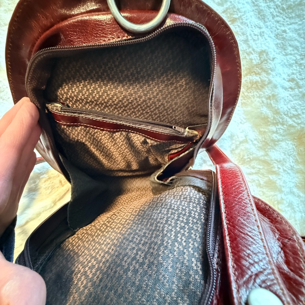 Brown Patterned Boho Women's Backpack - image 5